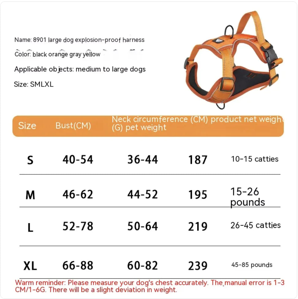 Reflective No-Pull Dog Harness