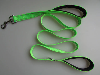 Double Handle Reflective Dog Leash
