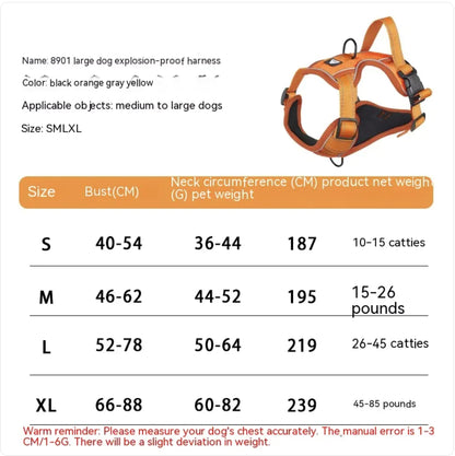 Reflective No-Pull Dog Harness